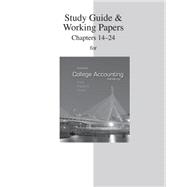 Study Guide & Working Papers Chapters  to accompany College Accounting (14-24)