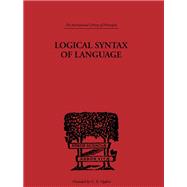 Logical Syntax of Language