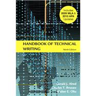Handbook of Technical Writing with 2009 MLA and 2010 APA Updates