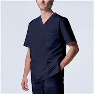 Landau ProFlex Men's 4-Pocket V-Neck Scrub Top w/ Radford University College of Nursing Embroidery