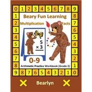 Beary Fun Learning Multiplication Facts 0-9 Arithmetic Practice Workbook