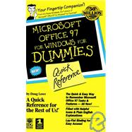 Microsoft Office 97 for Windows for Dummies : Quick Reference