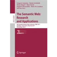 The Semantic Web Research and Applications: 8th Extended Semantic Web Conference, Eswc 2011, Heraklion, Crete, Greece, May 29-june 2, 2011, Proceedings, Part II