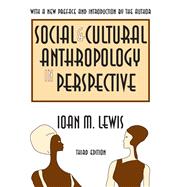 Social and Cultural Anthropology in Perspective