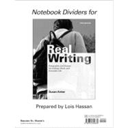 Notebook Dividers to Accompany Real Writing