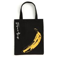 Warhol Banana Canvas Tote Bag - Black