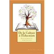 De La Culture a L'education