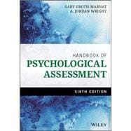 Handbook of Psychological Assessment,9781118960646