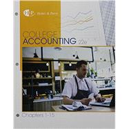 Bundle: College Accounting, Chapters 1-15, Loose-Leaf Version, 22nd + CNOWv2, 1 term Printed Access Card