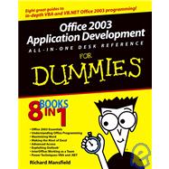 Office 2003 Application Development All-in-One Desk Reference For Dummies<sup>®</sup>