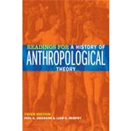 Readings for a History of Anthropological Theory