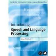 Introducing Speech and Language Processing
