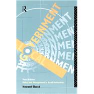 Local Government: Policy and Management in Local Authorities