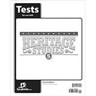 BJU Heritage Studies Grade 5 Tests Packet (Delivered to School) - Providence School