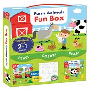 Farm Animals Fun Box Box with storybook and 2-in-1 puzzle