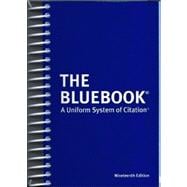 Bluebook Uniform System Citation 19th Ed,9789301010727