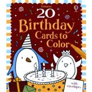 20 Birthday Cards to Color