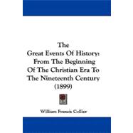 Great Events of History : From the Beginning of the Christian Era to the Nineteenth Century (1899)