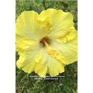 Beautiful Single Yellow Hibiscus Flower Lined Journal