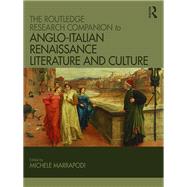 The Ashgate Research Companion to Anglo-Italian Renaissance Literature and Culture
