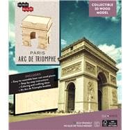 Paris - Arc De Triomphe 3d Book + Wood Model