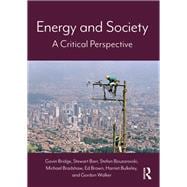 Energy and Society: A Critical Perspective,9780415740739