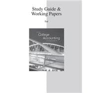 Study Guide/ Working Papers for College Accounting