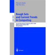 Rough Sets and Current Trends in Computing: Second International Conference, Rstc 2000 Banff, Canada, October 16-19, 2000 Revised Papers