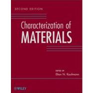 Characterization of Materials, 3 Volume Set