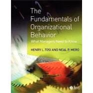 The Fundamentals of Organizational Behavior What Managers Need to Know