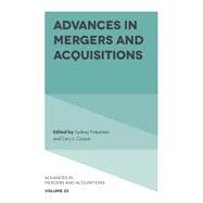 Advances in Mergers and Acquisitions