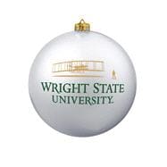 Wright State Yuletide Glass Ornament