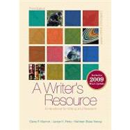 A Writer's Resource (spiral-bound) 2009 MLA Update, Student Edition