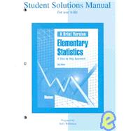 Student Solutions Manual to accompany Elementary Statistics: A Brief Version