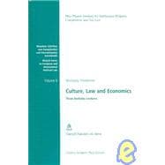 Culture, Law and Economics
