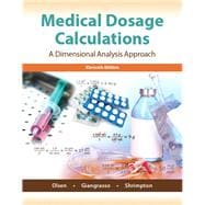 Medical Dosage Calculation A Dimensional Analysis Approach