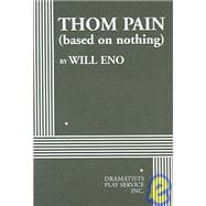 Thom Pain (based on nothing) - Acting Edition