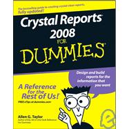 Crystal Reports 2008 For Dummies