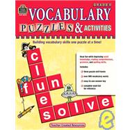 Vocabulary Puzzles and Activities, Grade 6