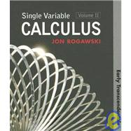 Single Variable Calculus: Early Transcendentals, Volume 2