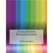 Subscription Business Intro