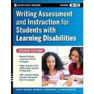 Writing Assessment and Instruction for Students with Learning Disabilities,9780470230794