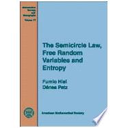 The Semicircle Law, Free Random Variables, and Entropy
