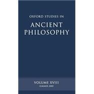 Oxford Studies in Ancient Philosophy  Volume XVIII