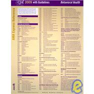 CPT 2009 Express Reference Coding Card Behavioral Health