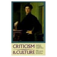 Criticism and Culture