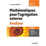 Mathématiques pour l agrégation externe. Analyse