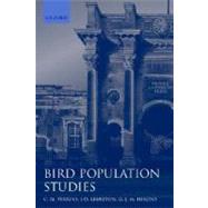 Bird Population Studies Relevance to Conservation and Management