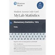 MyLab Statistics with Pearson eText -- 18 Week Standalone Access Card -- for Elementary Statistics