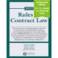 Rules of Contract Law 2023-2024 Supplement Connected eBook,9781543850826